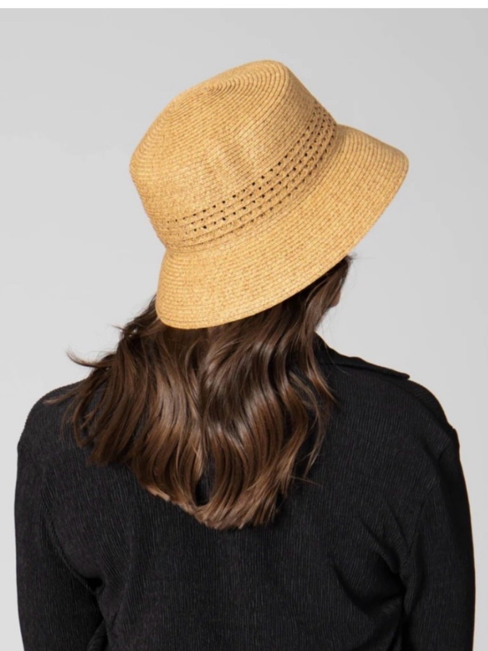 Straw Bucket Sun Hat - San Diego Hat Co.
Adjustable Hat Color:
Toast. - Picture 3 of 13